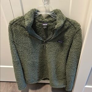 Patagonia Olive Sherpa Fleece Jacket